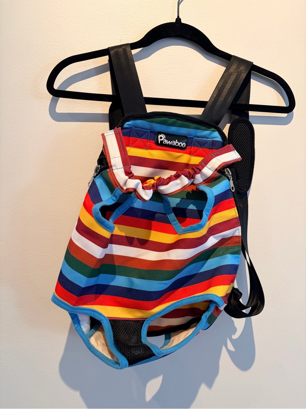 Pawaboo Rainbow Stripe Pet Front Carrier - Multicolor